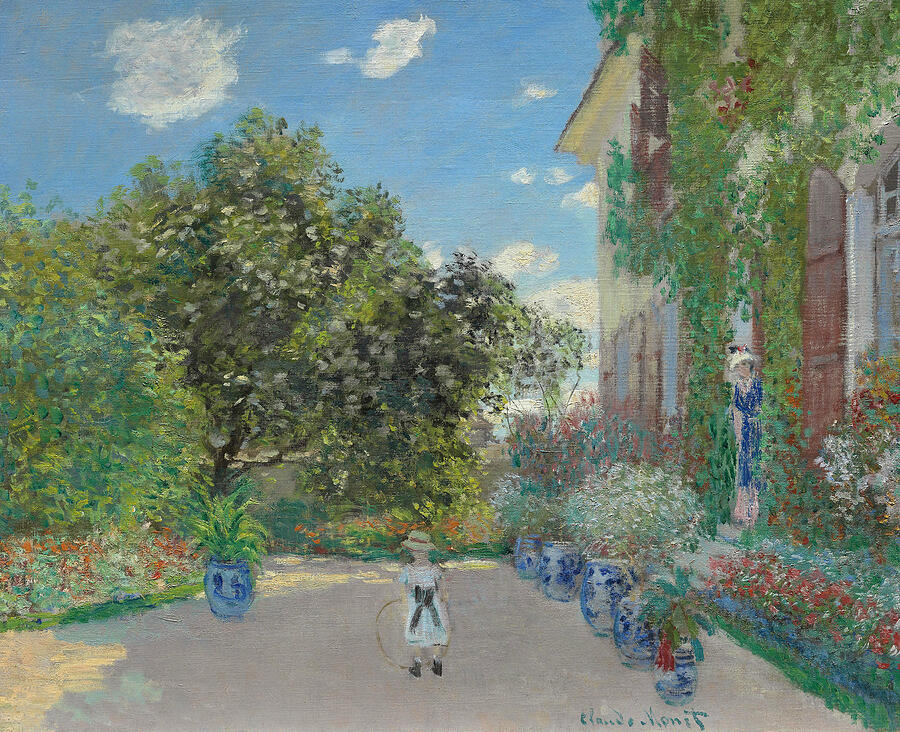 The Artists House at Argenteuil, from 1873 Painting by Claude Monet