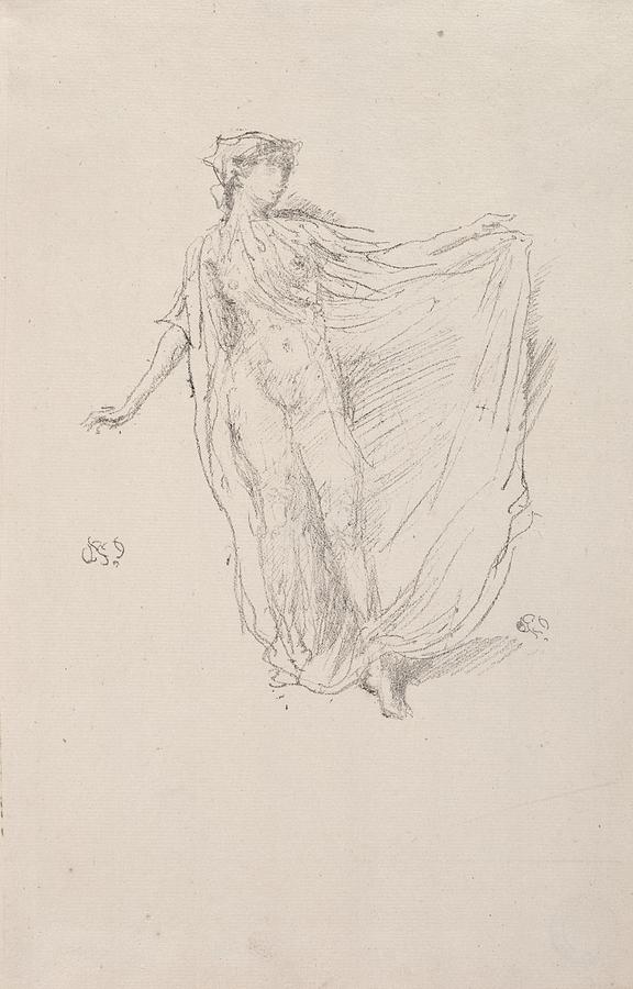 The Dancing Girl Drawing by James Mcneill Whistler | Fine Art America