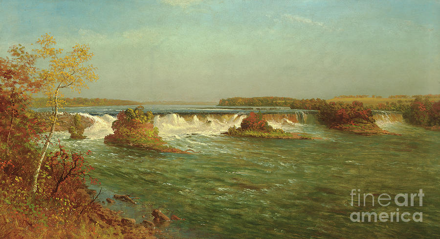 The Falls of Saint Anthony Painting by Albert Bierstadt