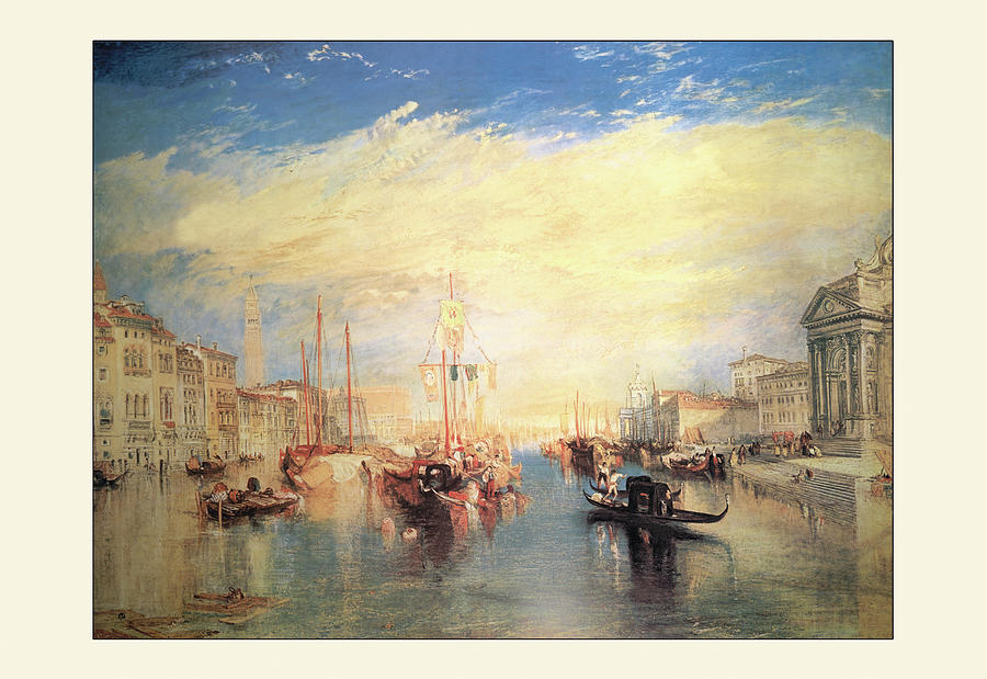 Boat Painting - The Grand Canal, Venice #3 by Joseph Mallord William Turner