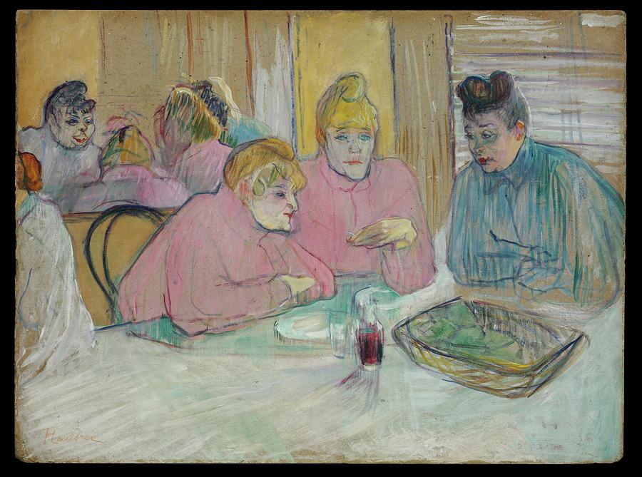 Impressionism Painting - The Ladies In The Dining Room by Henri De Toulouse-lautrec