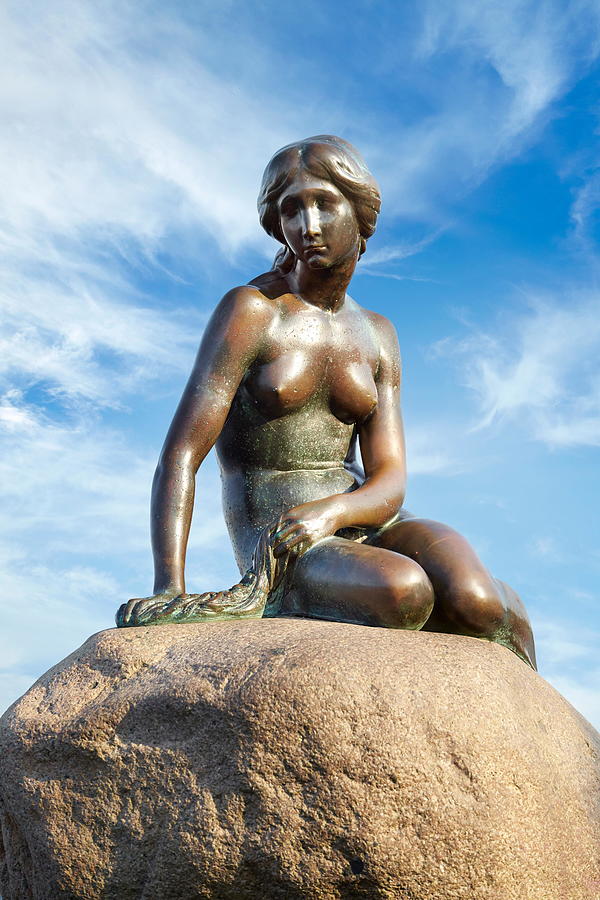City Photograph - The Little Mermaid Statue, Copenhagen #3 by Jan Wlodarczyk