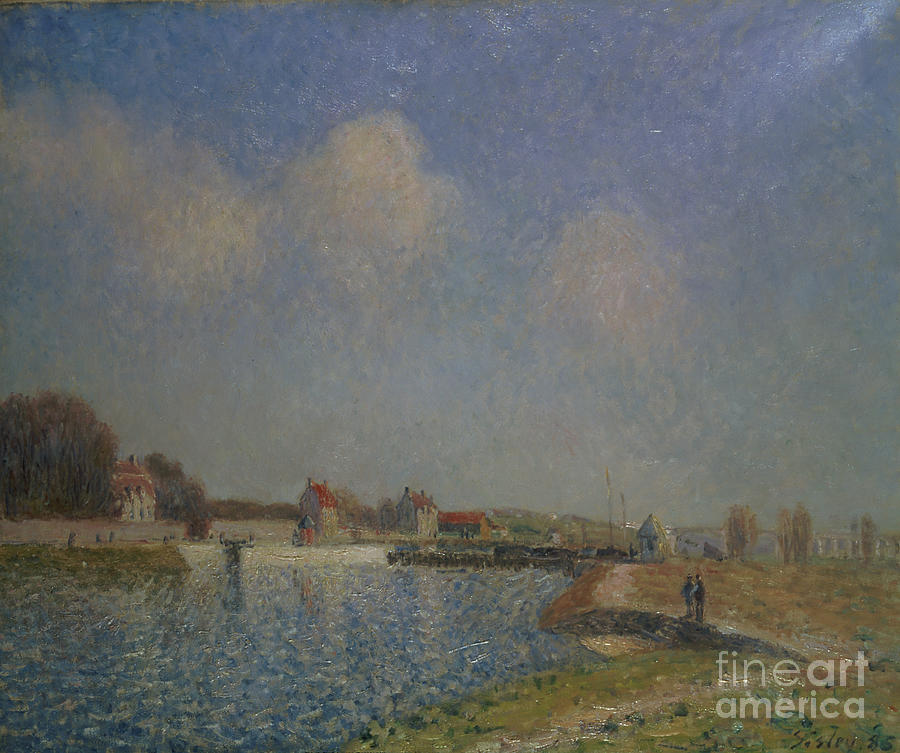 The Loing At Saint-mammes, 1885 Painting by Alfred Sisley