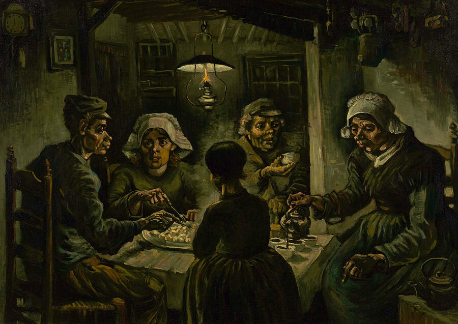 The Potato Eaters, from 1885 Painting by Vincent van Gogh