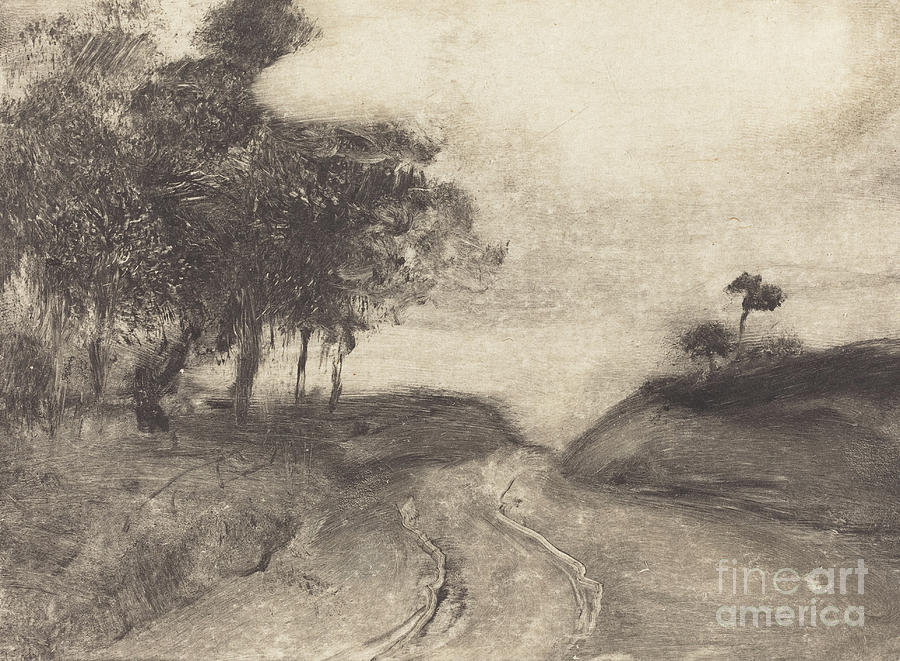 The Road  La route Drawing by Edgar Degas