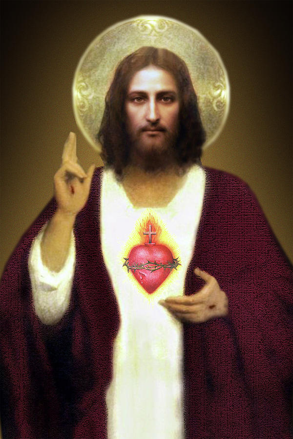 The Sacred Heart of Jesus. #3 Photograph by Samuel Epperly