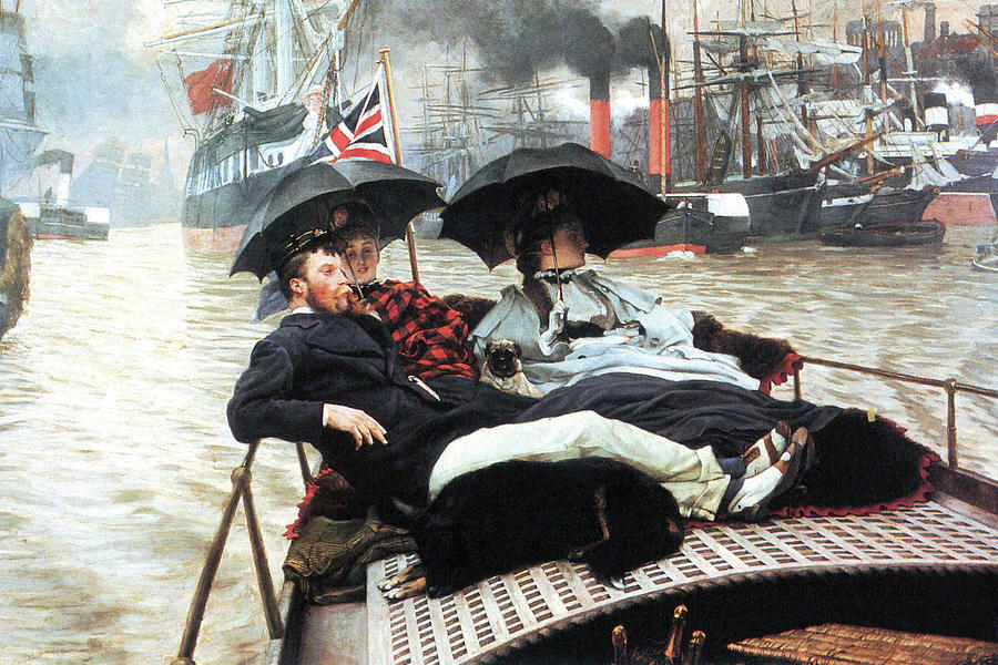 The Thames #3 Painting by James Tissot