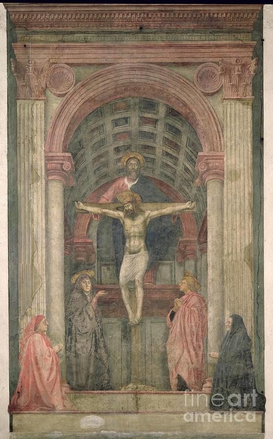 The Trinity 1427 28 Painting by Tommaso Masaccio Fine Art America