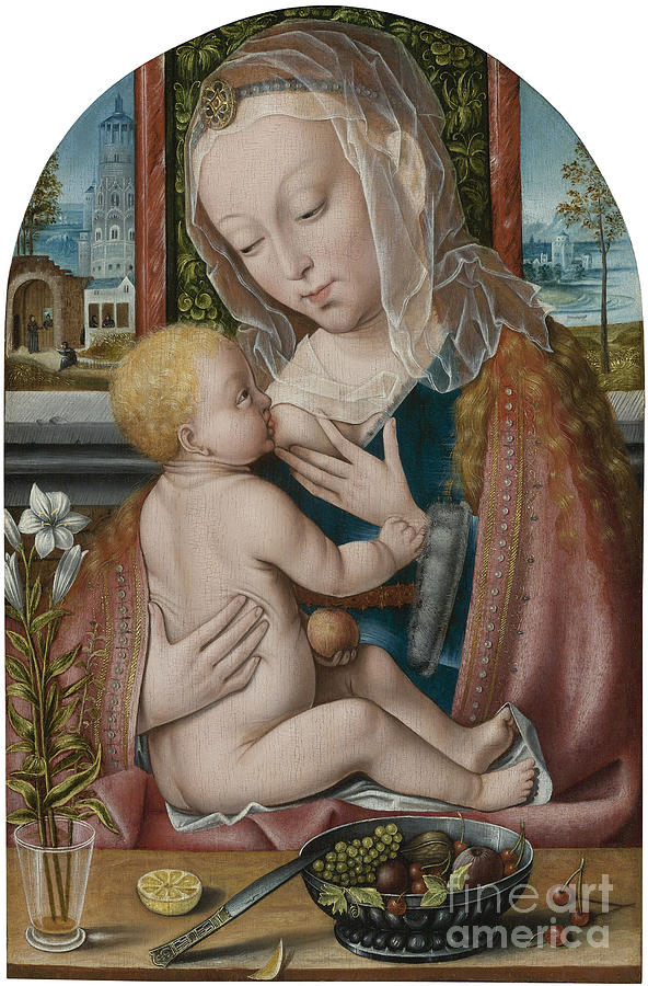 The Virgin And Child #3 Drawing by Heritage Images