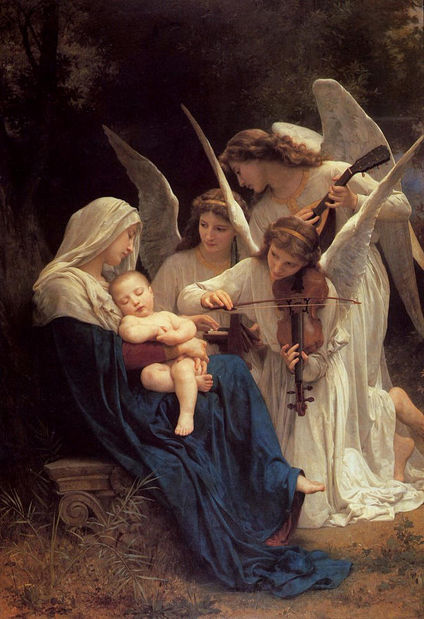 The Virgin with Angels 2 Photograph by William Bouguereau