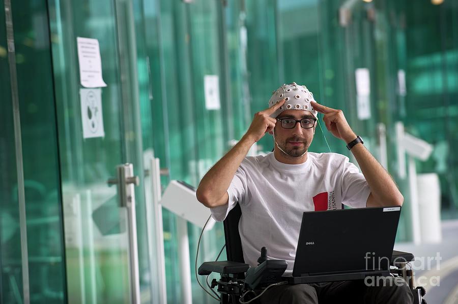Thought-controlled Wheelchair #3 Photograph by Philippe Psaila/science Photo Library