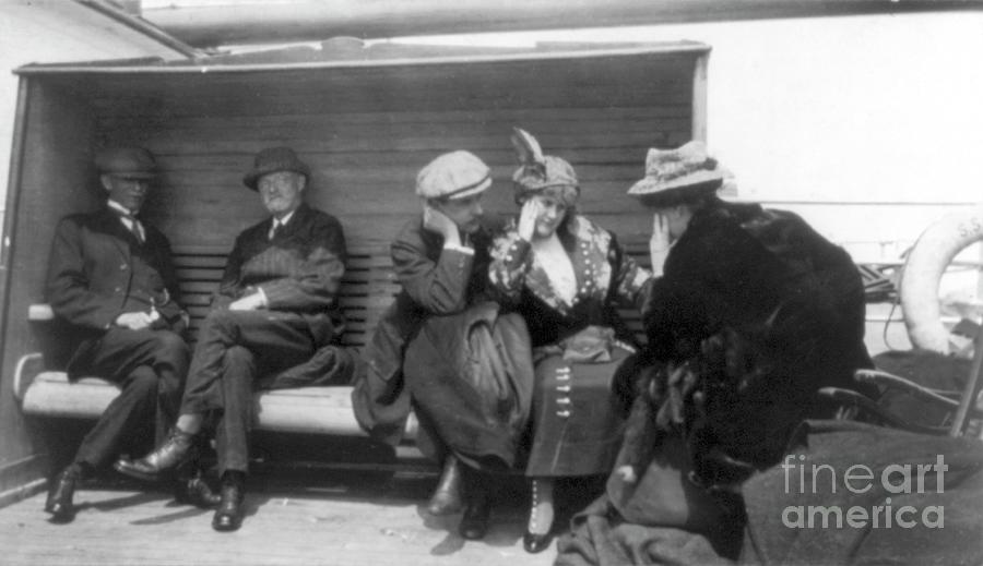 Titanic Survivors On The Carpathia #3 Photograph by Library Of Congress/science Photo Library