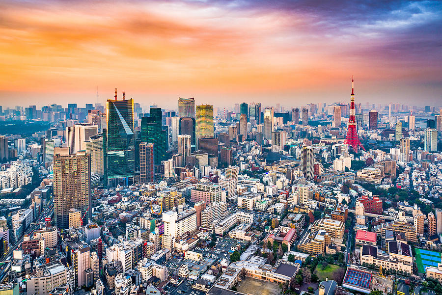 Tokyo, Japan Skyline Photograph by Sean Pavone - Fine Art America