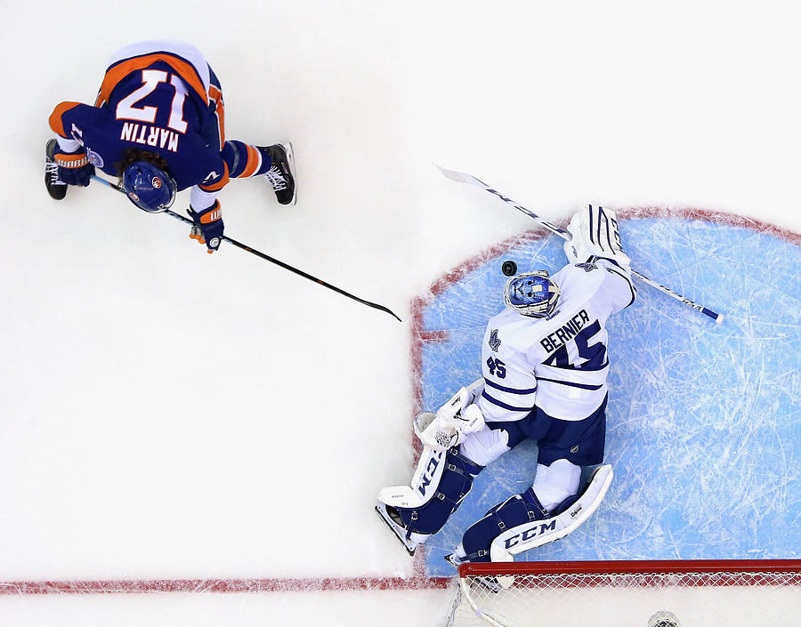 New York Islanders Photograph - Toronto Maple Leafs V New York Islanders #3 by Bruce Bennett
