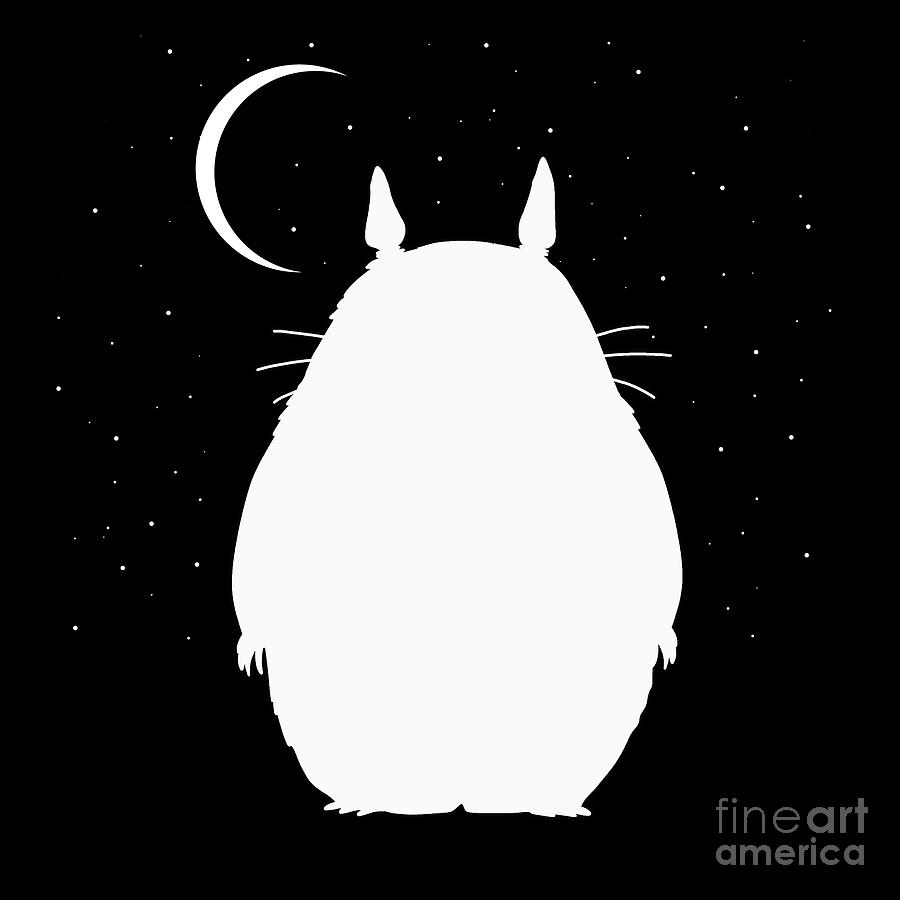 Totoro - Soot Sprites Pattern Art Print by Valentina Hramov - Pixels Merch