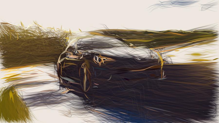 Toyota 86 TRD Drawing #4 Digital Art by CarsToon Concept