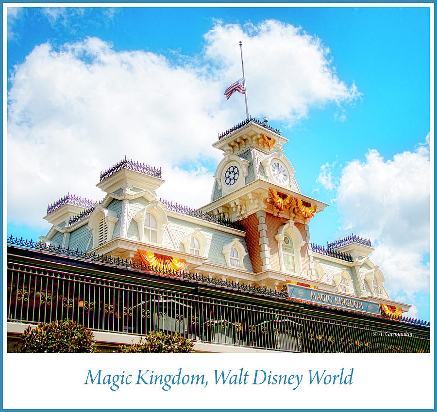 Train Station, Magic Kingdom, Walt Disney World #3 Photograph by A Macarthur Gurmankin