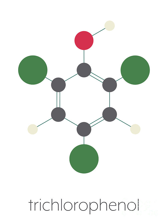 Trichlorophenol Molecule Photograph by Molekuul/science Photo Library ...