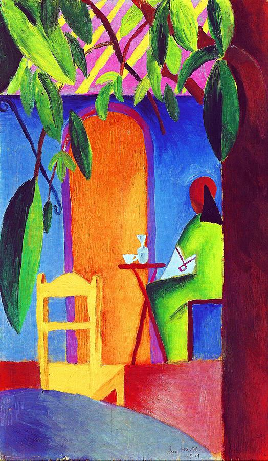 August Macke Painting - Turkish Cafe #3 by Jon Baran