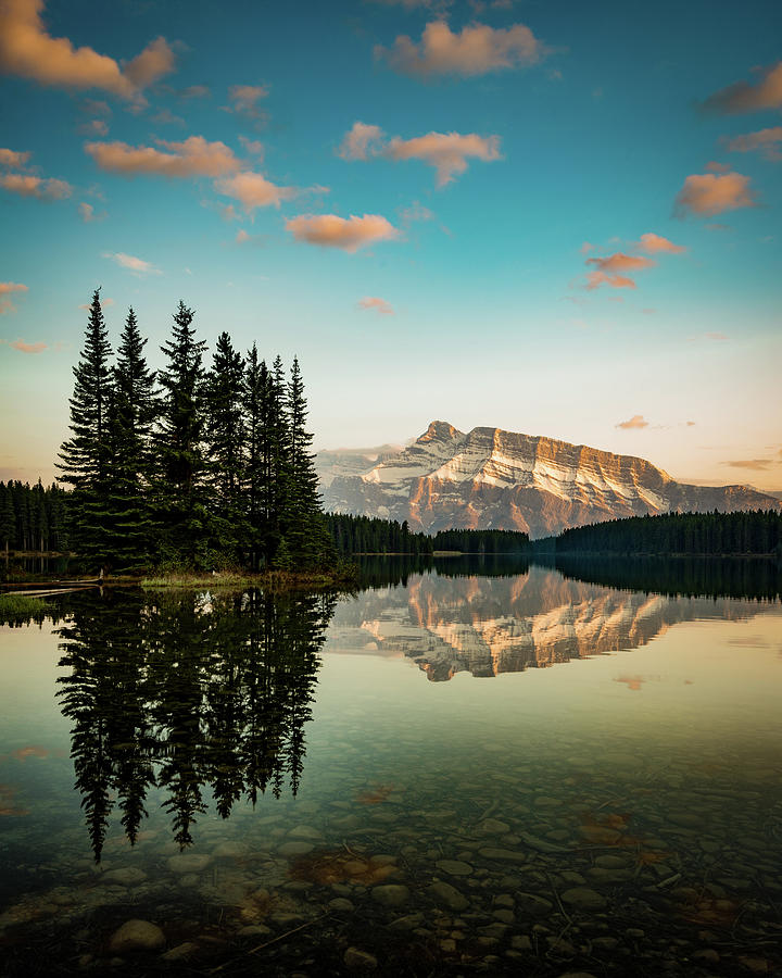 Two Jack Lake and Mount Rundle by Peter OReilly Two Jack Lake and Mount Rundle by Peter OReilly