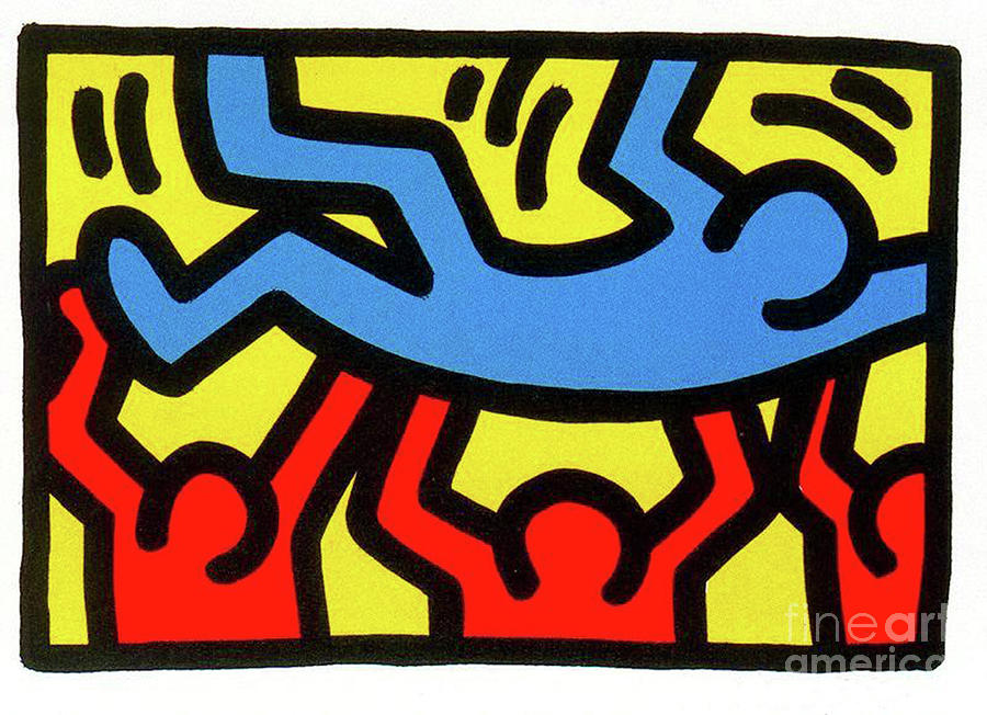 Keith Haring Painting - Untitled #3 by Haring