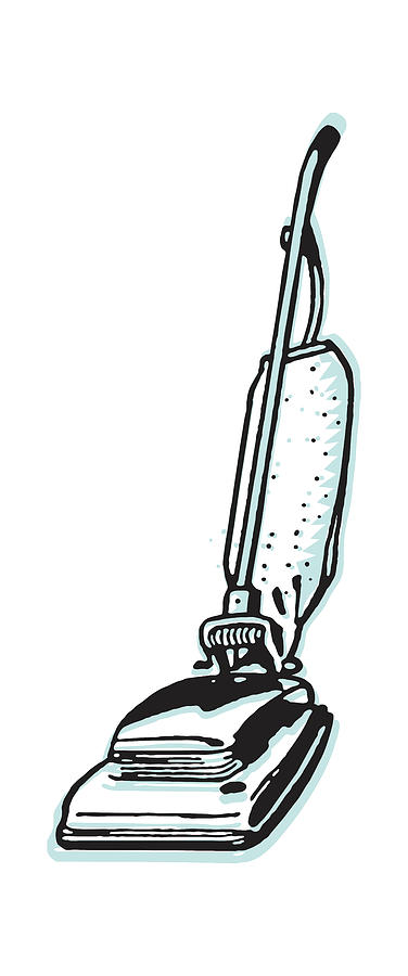Vintage Drawing - Upright Vacuum Cleaner #3 by CSA Images