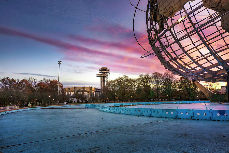 Usa, New York City Queens The Unisphere, Flushing Meadows Corona Park #3 Digital Art by Lumiere