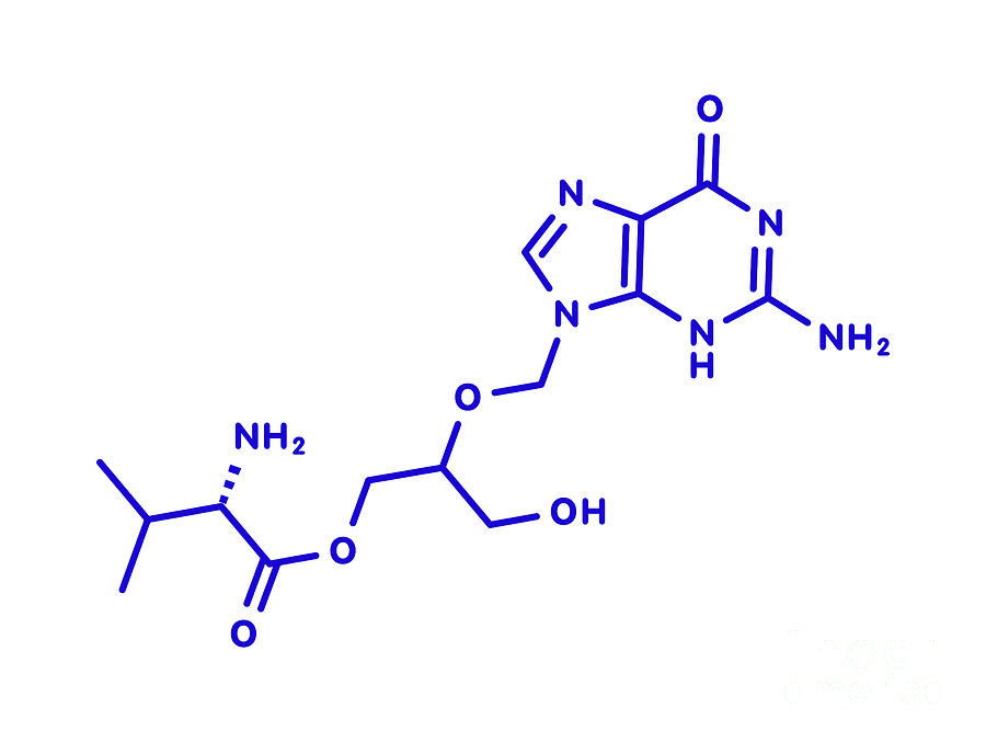 Valganciclovir Cytomegalovirus Drug #3 by Molekuul/science Photo Library