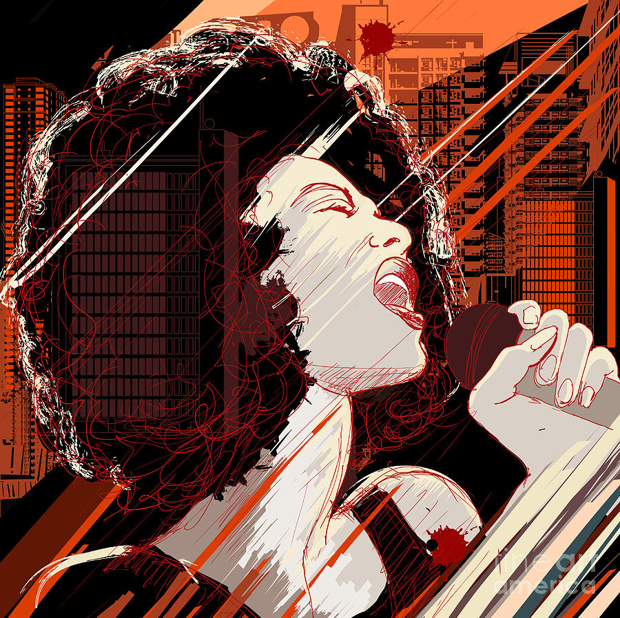 Voice Digital Art - Vector Illustration Of An Afro American by Isaxar Voice Digital Art - Vector Illustration Of An Afro American by Isaxar