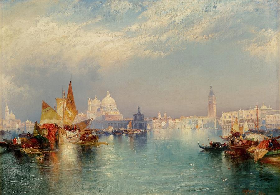 Venetian Scene Painting by Thomas Moran - Fine Art America