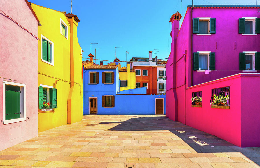 Burano Color Patchwork Photograph by Stefano Orazzini