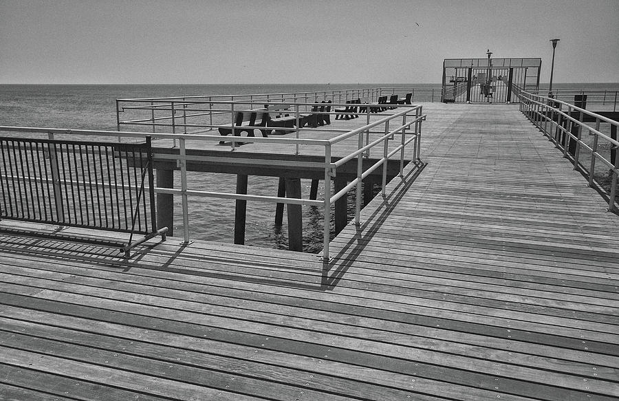 Ventnor Fishing Pier #3 Photograph by Alan Goldberg