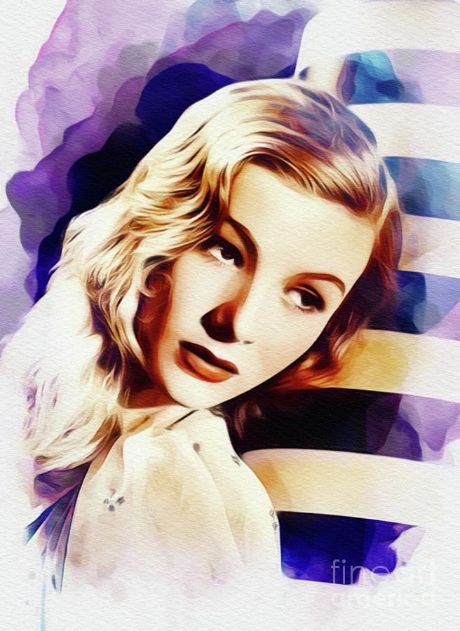 Hollywood Painting - Veronica Lake, Hollywood Legend #3 by Esoterica Art Agency