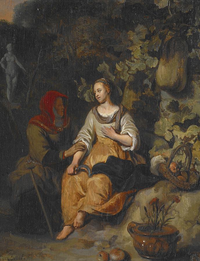 Vertumnus And Pomona Painting by Gerbrand Van Den Eeckhout | Fine Art ...