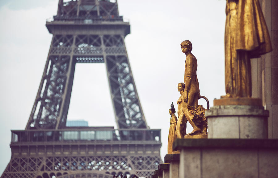 View of Eiffel Tower from Trocadero in Paris, France by Eduardo Huelin View of Eiffel Tower from Trocadero in Paris, France by Eduardo Huelin