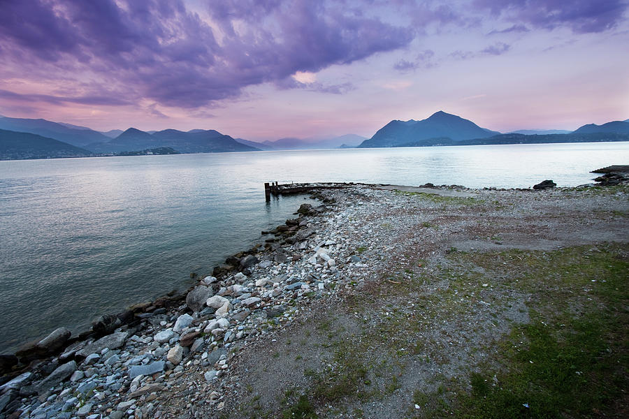 View Of Lake Maggiore From The Shore At #3 Photograph by Svariophoto