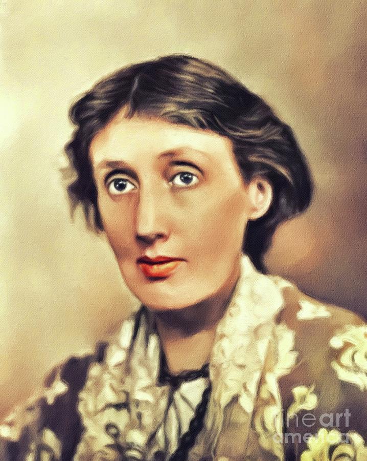 Virginia Woolf, Literary Legend Painting by Esoterica Art Agency | Fine ...