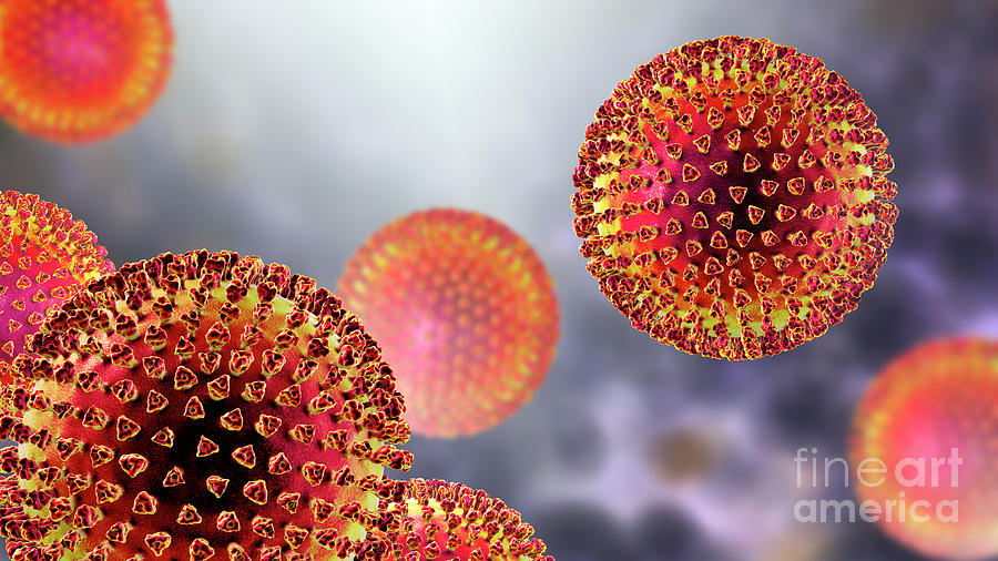 Virus Particles #3 Photograph by Kateryna Kon/science Photo Library