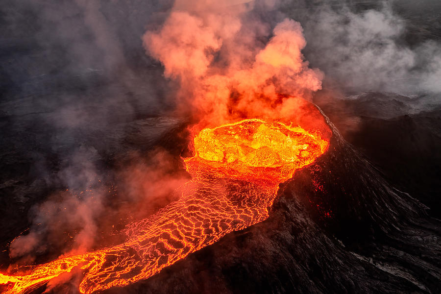 Volcano Eruption #3 Photograph by James Bian
