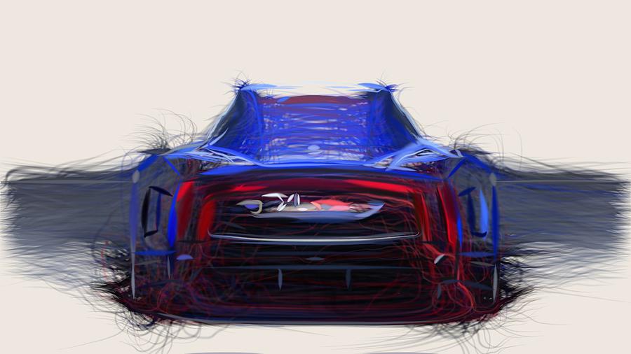 Volkswagen XL Sport Drawing #4 Digital Art by CarsToon Concept