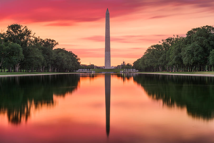 Scenic Photograph - Washington Dc At The Reflecting Pool #3 by Sean Pavone