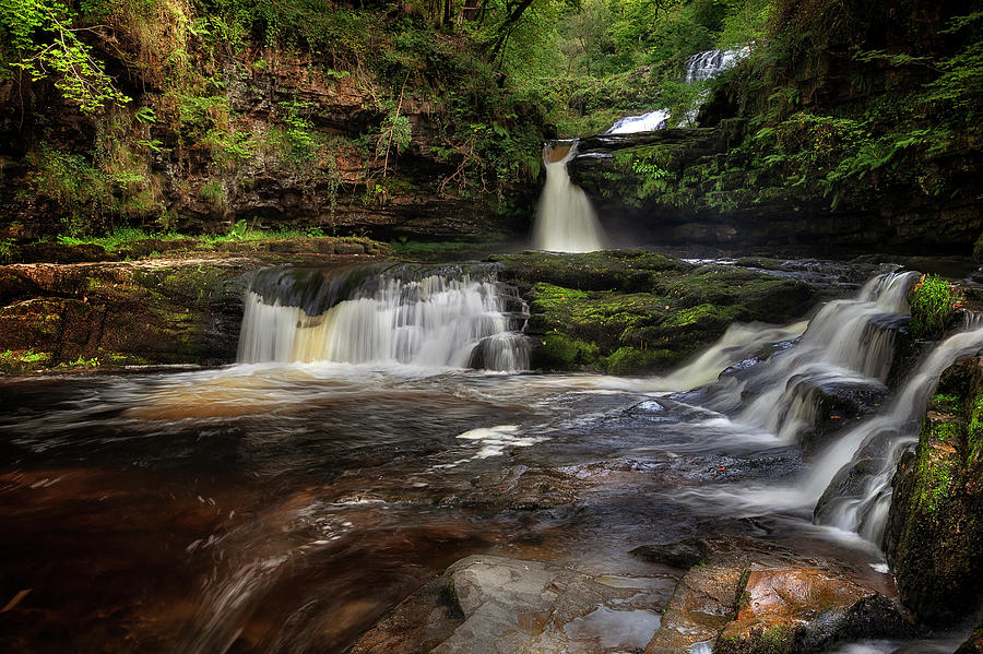 Waterfall Photograph - Waterfall country South Wales #3 by Leighton Collins