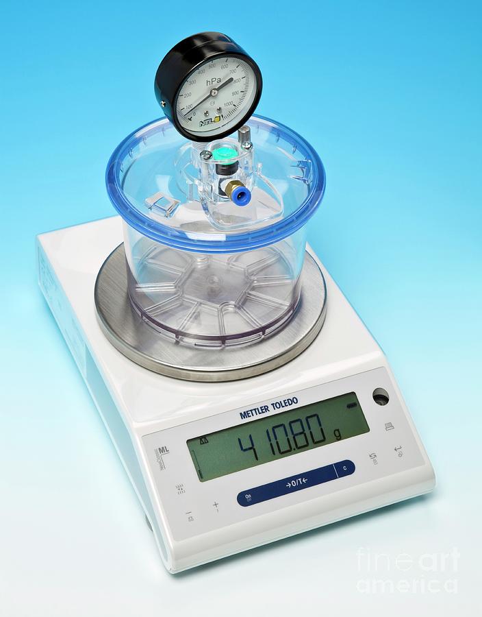 Weighing Air Photograph by Martyn F. Chillmaid/science Photo Library