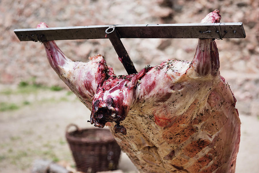 Whole Lamb Grilled On A Cross #3 Photograph by Tre Torri