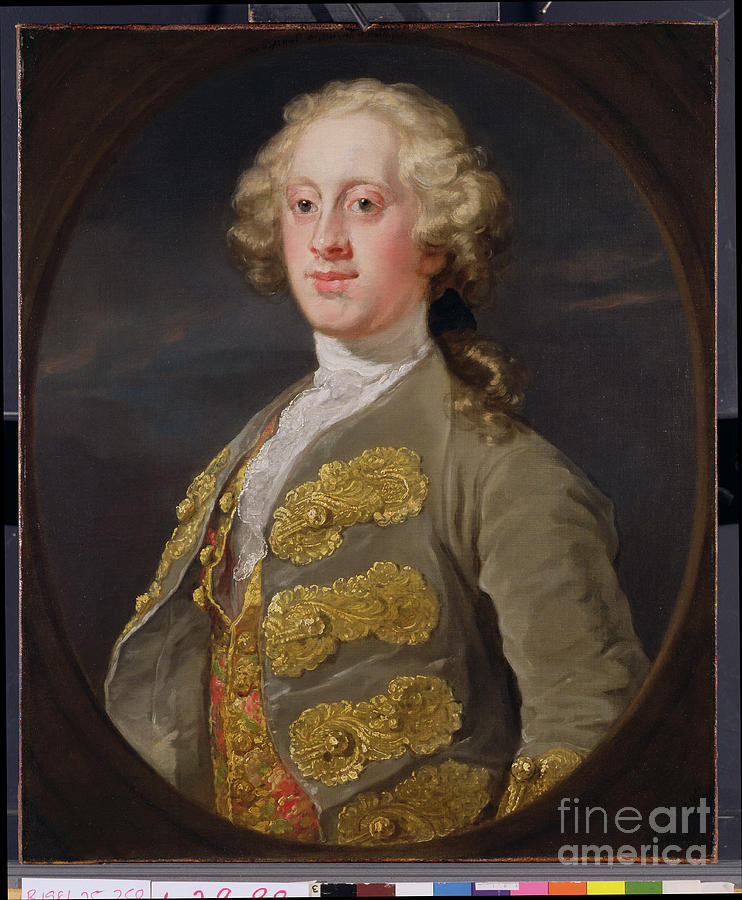 William Cavendish, Marquess Of Hartington, Later 4th Duke Of Devonshire Painting by William Hogarth
