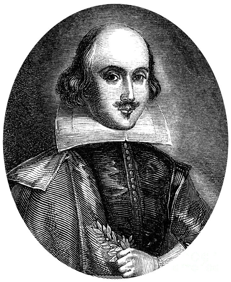 William Shakespeare, English Poet #3 Drawing by Print Collector