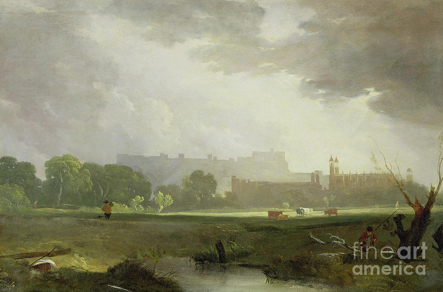 Castle Painting - Windsor From Eton by Augustus Wall Callcott