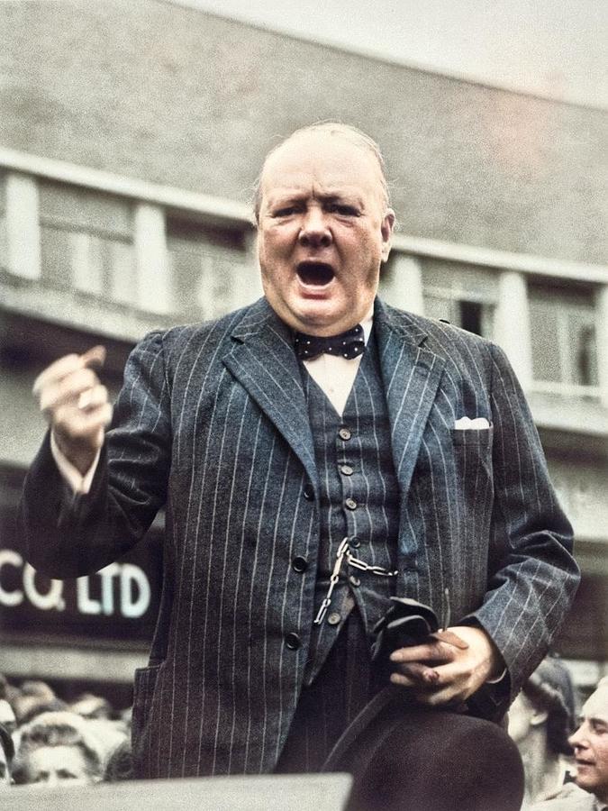 Winston Churchill As Prime Minister 1940-1945 colorized by Ahmet Asar ...