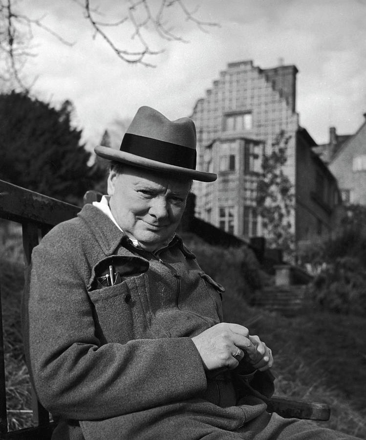 Vertical Photograph - Winston Churchill #3 by Hans Wild