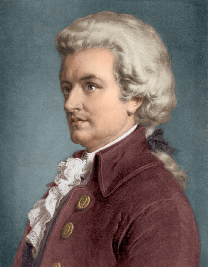 Wolfgang Amadeus Mozart, Austrian Photograph by Science Source - Fine ...